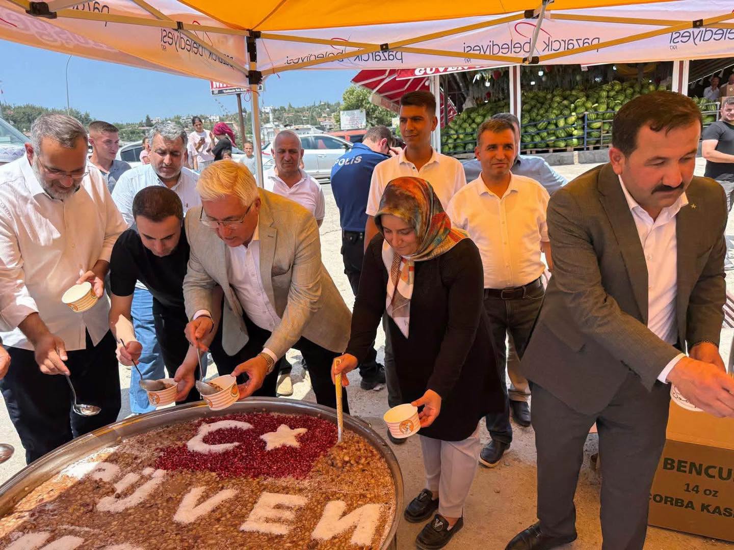 Belediye Başkanımız Sayın Av. Haydar İKİZER, Belediye Meclis Üyemiz Mehmet DAMAR tarafından düzenlenen aşure etkinliğine katıldı.